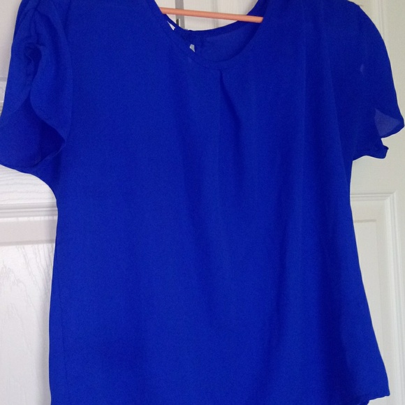 Agaci royal blue blouse - Picture 1 of 3